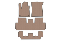 Резиновые Коврики Carsuit (Для Grand, 3 Ряда, Бежевые) для Citroen C-4 Picasso 2013-2022 гг