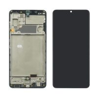 Дисплей для Samsung A325 Galaxy A32 (2020) с чёрным тачскрином и корпусной рамкой Original (переклеенное стекло)