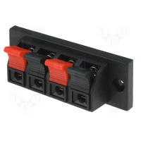 Зажим 4-pin JR6255 для динамика размер панели 70 x 24 мм