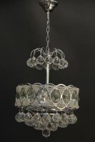 Хрустальная люстра SVLIGHT шестиламповая A1429/6 хром+белый