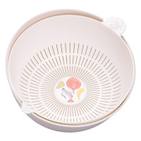 Миска-дуршлаг 2 в 1 для мытья овощей, фруктов и зелени 29.5×21×11 (см) дуршлаг пластиковый 4 (л) Серый HP-45-7BE