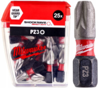 Біта SHOCKWAVE MILWAUKEE, PZ3, 25мм, (25шт), пластикова коробка