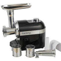 Мясорубка Rainberg RB-2270 с реверсом и насадками для шинковки и колбас 3800W Black