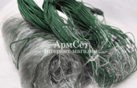 Косорамовая сеть ячейка 60 мм, высота 1.8 м, длина 60 м, леска 0.19 мм TITAN промышленный лов