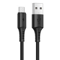 Дата кабель Borofone BX47 Coolway USB to MicroUSB (1m) Чорний - купити в SmartEra.ua