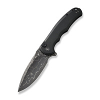 Нож складной туристический Civivi Praxis, (9.5 см) Damascus / Aluminum черный