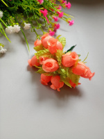 Бутоны роз/ 12 шт / оранжевый