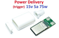 Power Delivery (PD) Trigger триггер 14v-15v 5a 75w +корпус (DY038-2) (A class) 1 день гар.