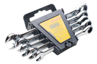 Набор рожково-накидных ключей Сила 5 шт. (10-17 мм) с трещоткой (202032)