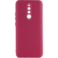 Чохол Silicone Cover Lakshmi Full Camera (A) для Xiaomi Redmi 8, Бордовий / Marsala - купити в SmartEra.ua