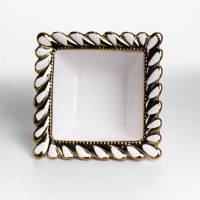 Тарілка глибока порцелянова Tiffany квадратна 15х15х7 см ML2007