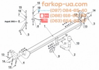 Тягово-сцепное устройство (фаркоп) Toyota Camry 30 (2002-2006)