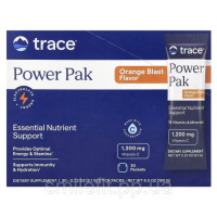 Електроліти, смак апельсина, Power Pak, Trace, 30 пакетів по 6 гр