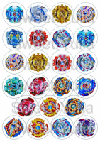 Вафельные картинки на тему: Бейблейд