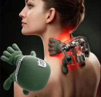 Масажер для шеи з ручками Shoulder and Neck Massager FZ-831 Зеленый, электрический массажер для всего тела