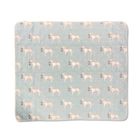 Коврик для пикника Naturehike 145*170 CNK2350WS010, зеленая с собаками