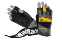 Рукавички для фітнесу MadMax MFG-880 Signature Black/Grey/Yellow M