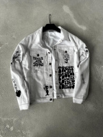 Джинсова куртка біла | 4-034