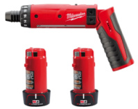 Викрутка акумуляторна MILWAUKEE, M4 D-202B, 5Нм (зарядний пристрій, 2 акумулятори М4 2Аг, картонне пакування)