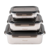 Набір харчових контейнерів із нержавіючої сталі Outwell Camper Food Box Set 3 шт (651210)
