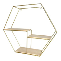 Полка настенная шестиугольник XL 480*420*120мм  (D) SW-00001638