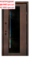 Двері вхідні Straj Proof Standard Mottura StarMax Glass Дуб 23 970x2050 мм РОЗПРОДАЖ!