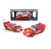 Машина Маквін металева інерційна автомодель 20 см 1195-2 ефектами світла, звуку та диму.