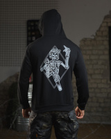 Худі maklin череп чорний НП4946