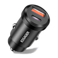 Автомобільне зарядне Essager ES-CC07 30W USB+Type-C black