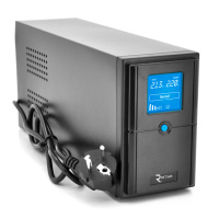 ИБП Ritar  E-RTM1000 (600W) ELF-D, LCD, AVR, 3st, 3xSCHUKO socket, 2x12V7Ah, metal Case Q2 (405*195*285)  10 кг (340*120*190)