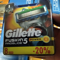 Лезвия кассеты  картриджи Gillette Fusion Proglide Power New Box 8шт  Жилет Проглайд Павер