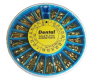 Набор позолоченных анкерных штифтов (позолота 24К), 120 шт/наб