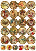 Вафельные картинки на тему: Новый год; Рождество