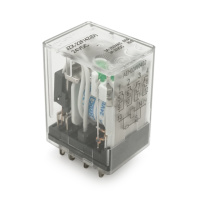 Реле электромагнитное CHINT JZX-22F(D)/4Z, DC24V, контактная группа 4CO+4NO, (0,9~1,2) Вт, номинальный ток 3А, катушка 640×(1±10%)Ом, 27,5*21,5*35,5мм