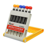 Набор отвёрток Kaisi K-9306 (+1.5, Y0.6, T2, *0.8, *1.2, hexagon M2.5)