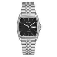 Жіночий годинник Skmei 2628SIBK Silver-Black з металевим браслетом та мінеральним склом