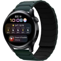 DM Ремінець Armor Magnetic Band 20 mm Універсальний Dark Green/Black