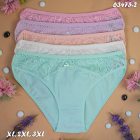 Труси сліпи жіночі Nicoletta Туреччина батал XL   5 шт.