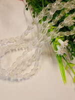 Хрусталь/ Овал/ 4×6мм/ 20 шт / прозрачный