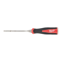 Стамеска пласка 1/4'' (6мм) MILWAUKEE