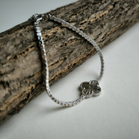 Серебряный браслет CatalogSilver с фианитами, вес изделия 5,75 гр (2177463) 1720 размер