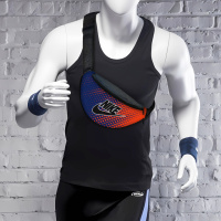 Сумка-бананка Nike чоловіча/жіноча спортивна 32×16 см з розширювачем поясна сумка або сумка через плече (3732)