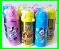 Термос с Трубочкой Поилкой 350ml Детский (ВидеоОбзор) синий