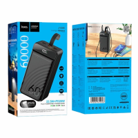 Зовнішній акумулятор (павербанк) Hoco J123C Element 60000mAh 22.5W Black
