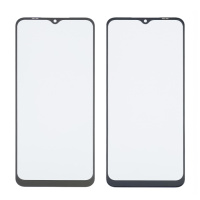 Стекло тачскрина с OCA плёнкой для Samsung A226 Galaxy A22 (2021) 5G чёрное с олеофобным покрытием, закалённое