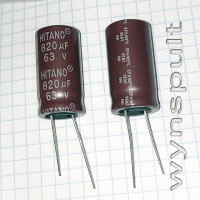 63V 820mF 1632 105°C EFH 16x31,5mm EFH821M63B-Hitano 820uF 820µF 63V конденсатор електролітичний