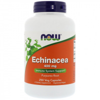 Эхинацея 400мг, Now Foods, Echinacea Purpurea, 250 капсул