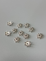 Обниматель для бусин/ 10 мм/ сталь/ 10 шт.