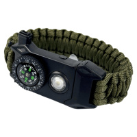 Ремінець Modfit паракордовий Army Green з вбудованим компасом та ліхтариком для смарт-годинників