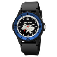 Годинник наручний Awarder 031 Ukraine Black-Blue спортивний з водонепроникністю 5 ATM